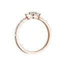 Thumbnail: Ring Rose gold Diamond Rétromantique Solo Pavée 3