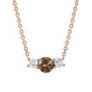 Vignette : Pendentif Or rose Diamant Chocolat et diamants Lady Duo 1