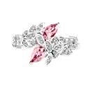 Vignette : Bague Or blanc Tourmaline et diamants EverBloom Toi & Moi 1