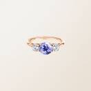 Ring Rose gold Tanzanite Lady Duo 1
