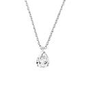 Vignette : Pendentif Or blanc Diamant Lady Poire M 1