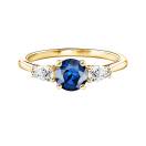 Thumbnail: Ring Yellow gold Sapphire and diamonds Lady Duo de Poires 1