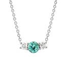 Thumbnail: Pendant White gold Mint tourmaline and diamonds Lady Duo 1