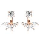 Vignette : Boucles d'oreilles Or rose Diamant EverBloom Symétriques 1