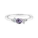 Vignette:Ring Platin Spinell Lavendel und diamanten Baby EverBloom 1