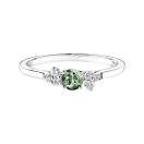 Thumbnail: Ring White gold Green Sapphire and diamonds Baby EverBloom 1