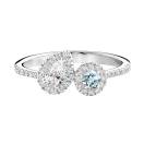 Thumbnail: Ring White gold Aquamarine and diamonds AlterEgo Poire 1