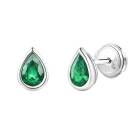 Thumbnail: Earrings White gold Emerald Gemmyorama 1