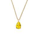 Vignette : Pendentif Or jaune Saphir Jaune et diamants Lady Poire S 1