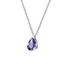 Vignette : Pendentif Or blanc Tanzanite et diamants Lady Poire M 2