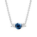 Vignette : Pendentif Or blanc Saphir et diamants Lady Duo 1