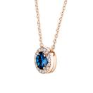 Thumbnail: Pendant Rose gold Sapphire and diamonds Rétromantique M 2