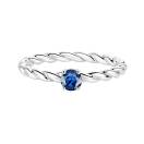 Thumbnail: Ring White gold Sapphire and diamonds Capucine 4 mm 1