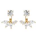 Vignette : Boucles d'oreilles Or jaune Diamant EverBloom Symétriques 1