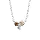 Thumbnail: Pendant White gold and diamonds Mini EverBloom Diamants Champagne & Chocolat 1