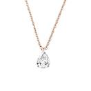 Vignette : Pendentif Or rose Diamant Lady Poire M 1