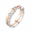 Thumbnail: Ring Rose and white gold Diamond MET Duo M 2