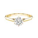 Thumbnail: Ring Yellow gold Diamond Lady 0,7 ct 1
