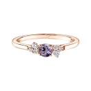 Vignette:Ring Roségold Spinell Lavendel und diamanten Baby EverBloom 1