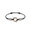 Thumbnail: Cord Bracelet Rose gold Entaille Rayons 1