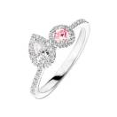 Thumbnail: Ring White gold Tourmaline and diamonds AlterEgo Poire 2