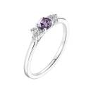 Thumbnail: Ring White gold Lavender Spinel and diamonds Baby EverBloom 2