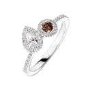 Thumbnail: Ring Platinum Chocolate Diamond and diamonds AlterEgo Poire 2