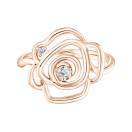Thumbnail: Ring Rose gold Diamond PrimaRosa Duo 1