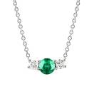 Vignette:Anhänger Weißgold Smaragd und diamanten Lady Duo 1