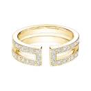 Thumbnail: Ring Yellow gold Diamond Ariane Pavée 1