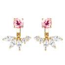 Thumbnail: Earrings Yellow gold Tourmaline and diamonds EverBloom Symétriques 1