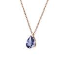 Vignette : Pendentif Or rose Tanzanite et diamants Lady Poire M 2