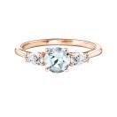 Thumbnail: Ring Rose gold Aquamarine and diamonds Lady Duo de Poires 1