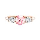Thumbnail: Ring Rose gold Tourmaline and diamonds Lady Duo de Poires 1