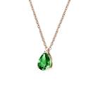 Vignette : Pendentif Or rose Tsavorite et diamants Lady Poire M 2