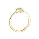 Thumbnail: Ring Yellow gold Diamond Baby Rétromantique Poire Pavée 3