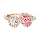 Vignette : Bague Or rose Tourmaline et diamants AlterEgo Ovale L 1