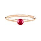 Vignette : Bague Or rose Rubis Baby Lady 1