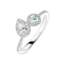 Thumbnail: Ring White gold Aquamarine and diamonds AlterEgo Poire 2