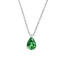 Vignette : Pendentif Or blanc Tsavorite et diamants Lady Poire M 1