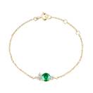 Thumbnail: Bracelet Yellow gold Emerald and diamonds Baby EverBloom 1