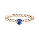 Thumbnail: Ring Rose gold Sapphire and diamonds Capucine 4 mm 1