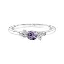 Thumbnail: Ring White gold Lavender Spinel and diamonds Baby EverBloom Spinelle Lavande 1