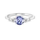 Vignette : Bague Or blanc Tanzanite et diamants Lady Duo de Poires 1