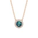 Thumbnail: Pendant Rose gold Teal Sapphire and diamonds Rétromantique S 1