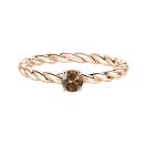 Thumbnail: Ring Rose gold Chocolate Diamond and diamonds Capucine 4 mm 1