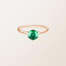 Bague Or rose Emeraude Lady 1