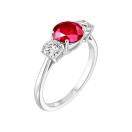 Thumbnail: Ring Platinum Ruby Little Lady Duo 2