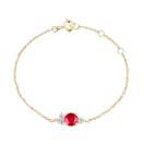 Thumbnail: Bracelet Yellow gold Ruby and diamonds Baby EverBloom 1