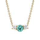 Vignette : Pendentif Or jaune Tourmaline Mint et diamants Lady Duo 1